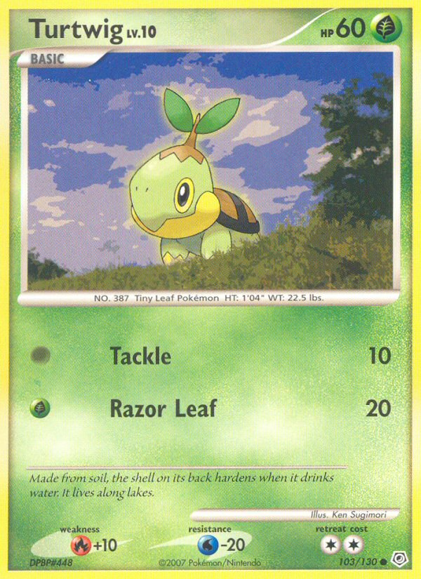 Turtwig (103/130) [Diamond & Pearl: Base Set] - Card Brawlers | Quebec | Canada | Yu-Gi-Oh!