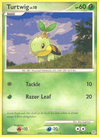 Turtwig (103/130) [Diamond & Pearl: Base Set] - Card Brawlers | Quebec | Canada | Yu-Gi-Oh!