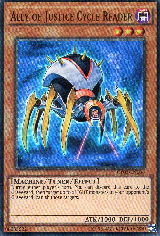 Ally of Justice Cycle Reader [OP03-EN006] Super Rare - Yu-Gi-Oh! - Card Brawlers | Quebec | Canada |