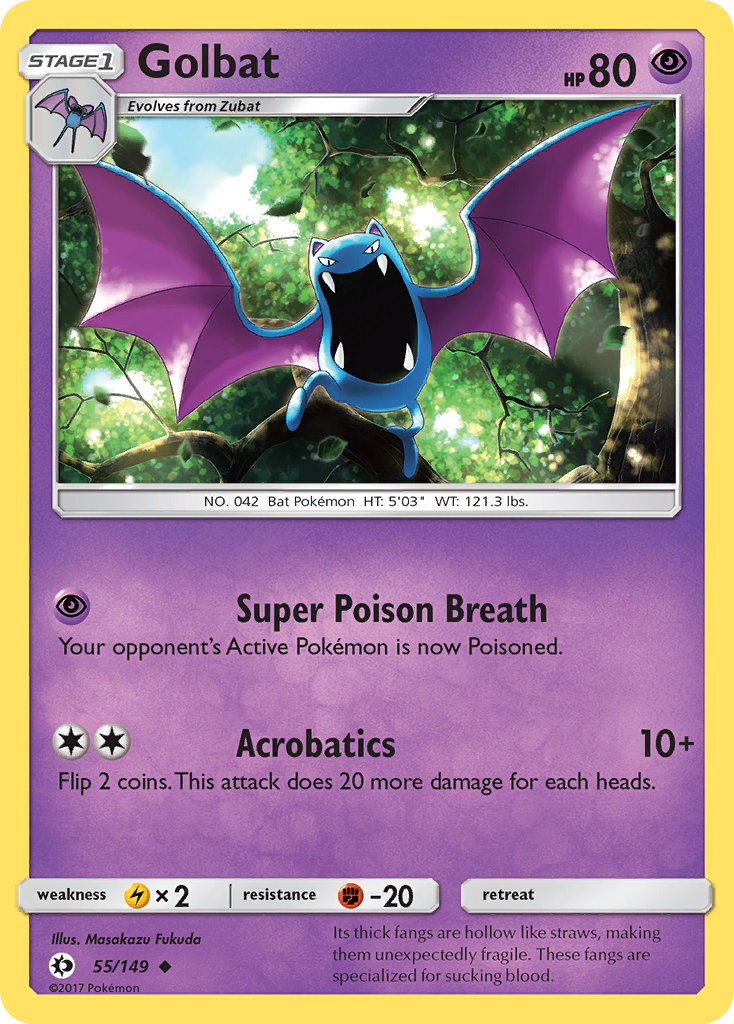 Golbat (55/149) [Sun & Moon: Base Set] - Card Brawlers | Quebec | Canada | Yu-Gi-Oh!