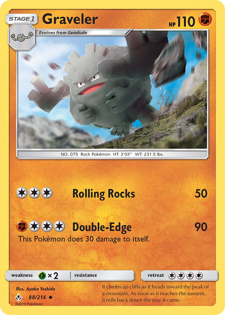 Graveler (88/214) [Sun & Moon: Unbroken Bonds] - Card Brawlers | Quebec | Canada | Yu-Gi-Oh!