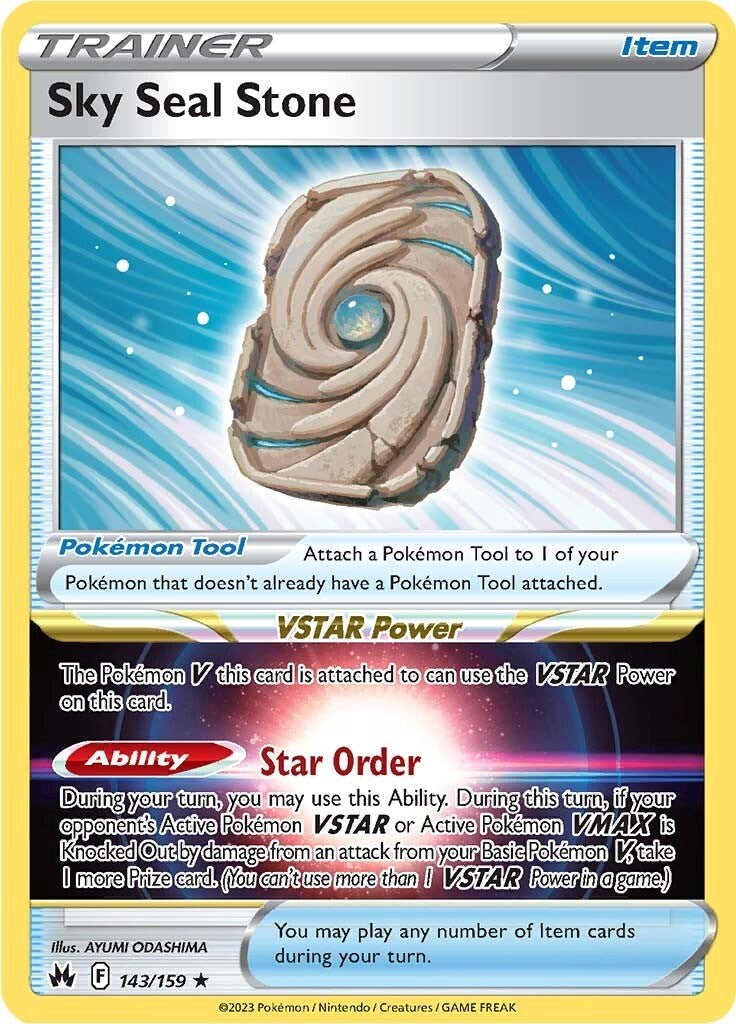 Sky Seal Stone (143/159) [Sword & Shield: Crown Zenith] - Card Brawlers | Quebec | Canada | Yu-Gi-Oh!