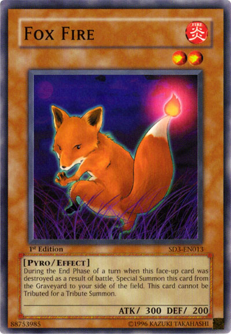 Fox Fire [SD3-EN013] Common - Yu-Gi-Oh! - Card Brawlers | Quebec | Canada |