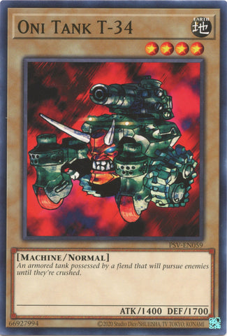 Oni Tank T-34 (25th Anniversary) [PSV-EN059] Common - Card Brawlers | Quebec | Canada | Yu-Gi-Oh!