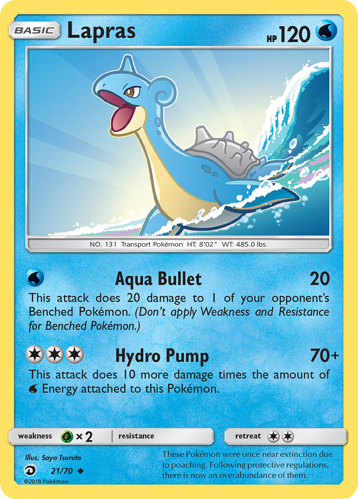 Lapras (21/70) [Sun & Moon: Dragon Majesty] - Card Brawlers | Quebec | Canada | Yu-Gi-Oh!