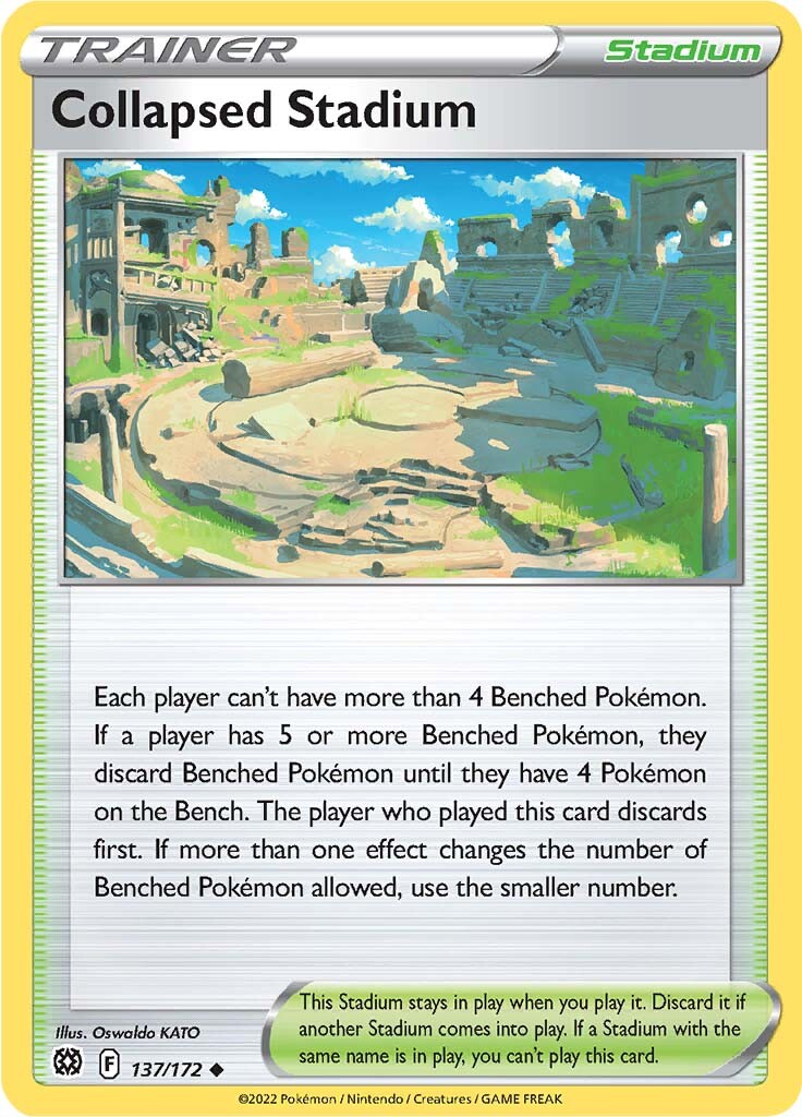 Collapsed Stadium (137/172) [Sword & Shield: Brilliant Stars] - Card Brawlers | Quebec | Canada | Yu-Gi-Oh!