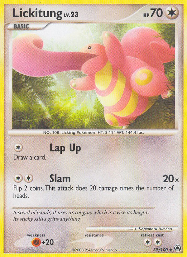 Lickitung (39/100) [Diamond & Pearl: Majestic Dawn] - Card Brawlers | Quebec | Canada | Yu-Gi-Oh!