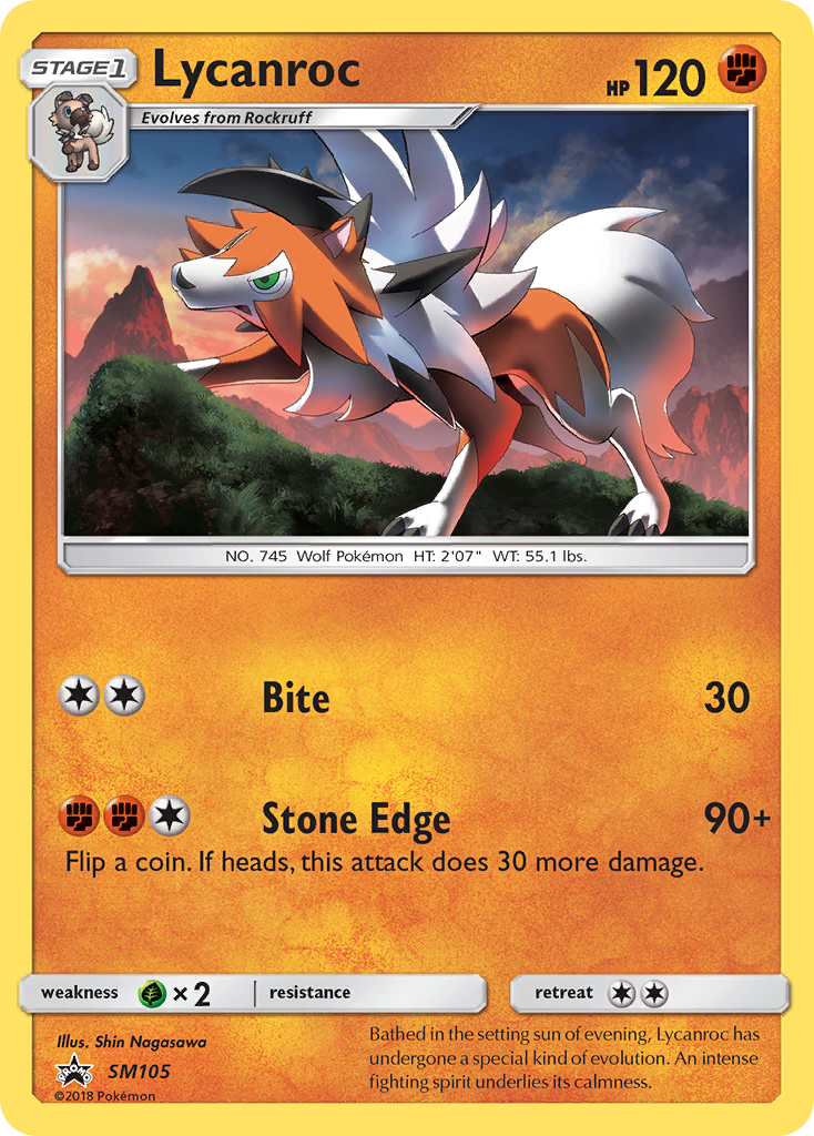 Lycanroc (SM105) [Sun & Moon: Black Star Promos] - Card Brawlers | Quebec | Canada | Yu-Gi-Oh!