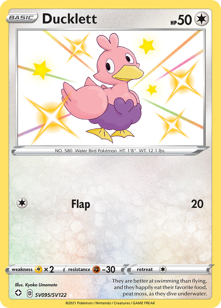 Ducklett (SV095/SV122) [Sword & Shield: Shining Fates] - Card Brawlers | Quebec | Canada | Yu-Gi-Oh!