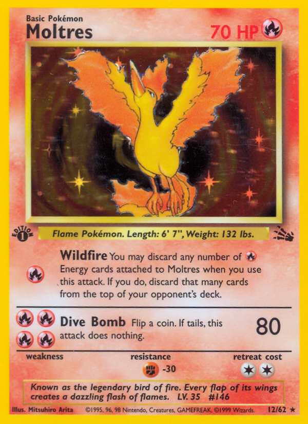 Moltres (12/62) [Fossil 1st Edition] - Card Brawlers | Quebec | Canada | Yu-Gi-Oh!