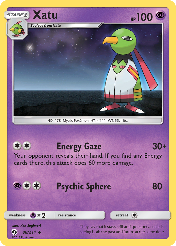 Xatu (88/214) [Sun & Moon: Lost Thunder] - Card Brawlers | Quebec | Canada | Yu-Gi-Oh!