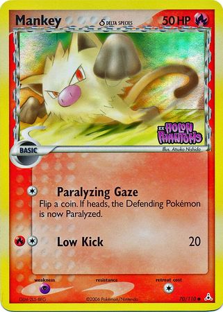 Mankey (70/110) (Delta Species) (Stamped) [EX: Holon Phantoms] - Card Brawlers | Quebec | Canada | Yu-Gi-Oh!