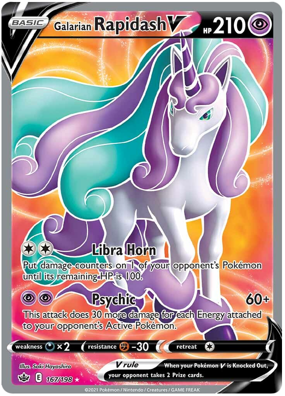 Galarian Rapidash V (167/198) [Sword & Shield: Chilling Reign] - Card Brawlers | Quebec | Canada | Yu-Gi-Oh!