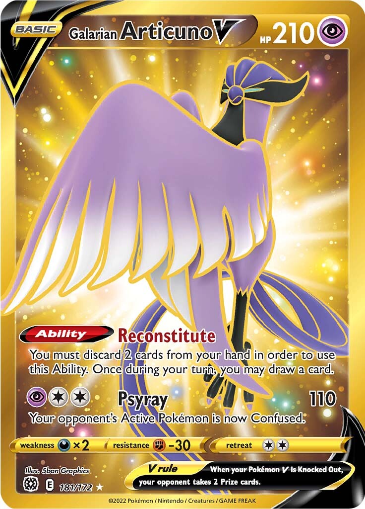 Galarian Articuno V (181/172) [Sword & Shield: Brilliant Stars] - Card Brawlers | Quebec | Canada | Yu-Gi-Oh!