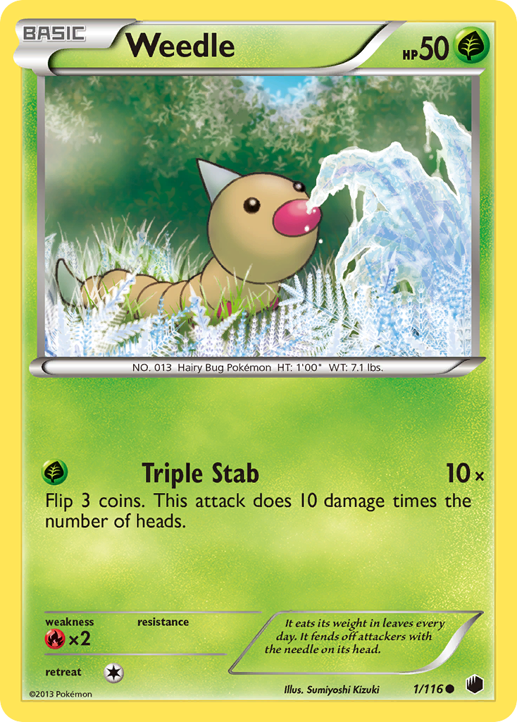 Weedle (1/116) [Black & White: Plasma Freeze] - Card Brawlers | Quebec | Canada | Yu-Gi-Oh!