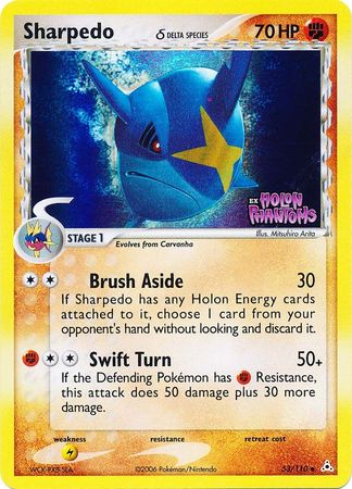 Sharpedo (53/110) (Delta Species) (Stamped) [EX: Holon Phantoms] - Card Brawlers | Quebec | Canada | Yu-Gi-Oh!