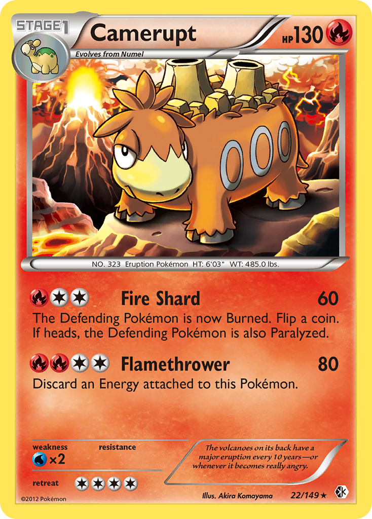 Camerupt (22/149) [Black & White: Boundaries Crossed] - Card Brawlers | Quebec | Canada | Yu-Gi-Oh!