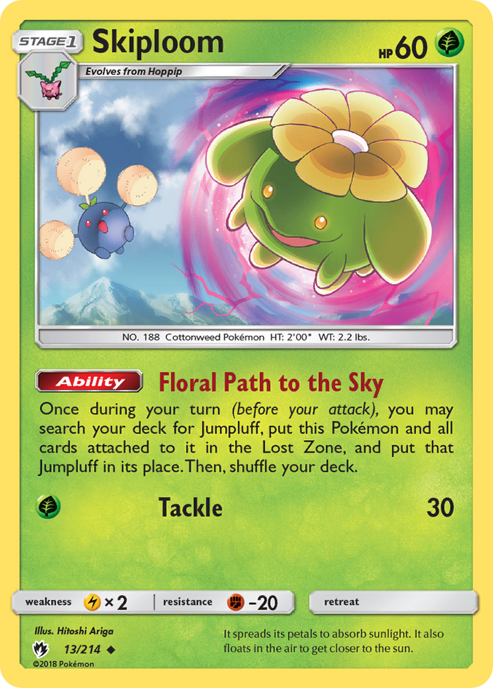 Skiploom (13/214) [Sun & Moon: Lost Thunder] - Card Brawlers | Quebec | Canada | Yu-Gi-Oh!