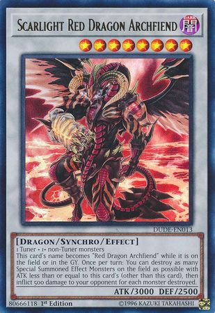 Scarlight Red Dragon Archfiend [DUDE-EN013] Ultra Rare - Card Brawlers | Quebec | Canada | Yu-Gi-Oh!