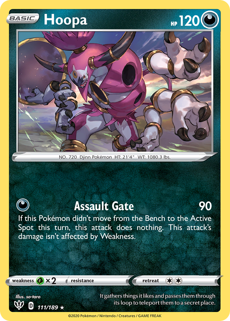 Hoopa (111/189) [Sword & Shield: Darkness Ablaze] - Card Brawlers | Quebec | Canada | Yu-Gi-Oh!