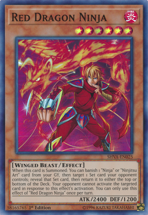 Red Dragon Ninja [SHVA-EN025] Super Rare - Card Brawlers | Quebec | Canada | Yu-Gi-Oh!