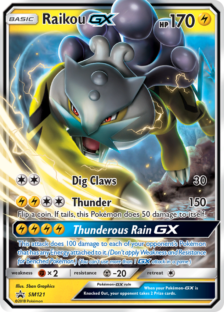 Raikou GX (SM121) [Sun & Moon: Black Star Promos] - Card Brawlers | Quebec | Canada | Yu-Gi-Oh!