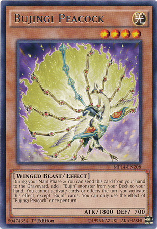 Bujingi Peacock [MP14-EN208] Rare - Card Brawlers | Quebec | Canada | Yu-Gi-Oh!