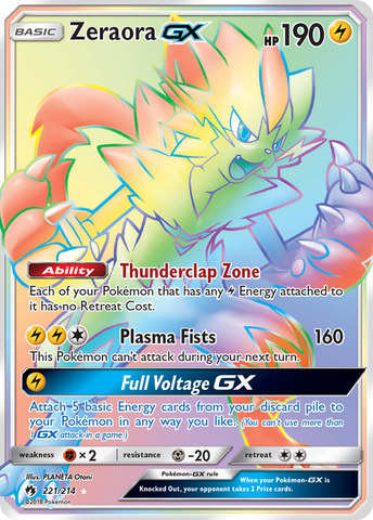 Zeraora GX (221/214) [Sun & Moon: Lost Thunder] - Card Brawlers | Quebec | Canada | Yu-Gi-Oh!