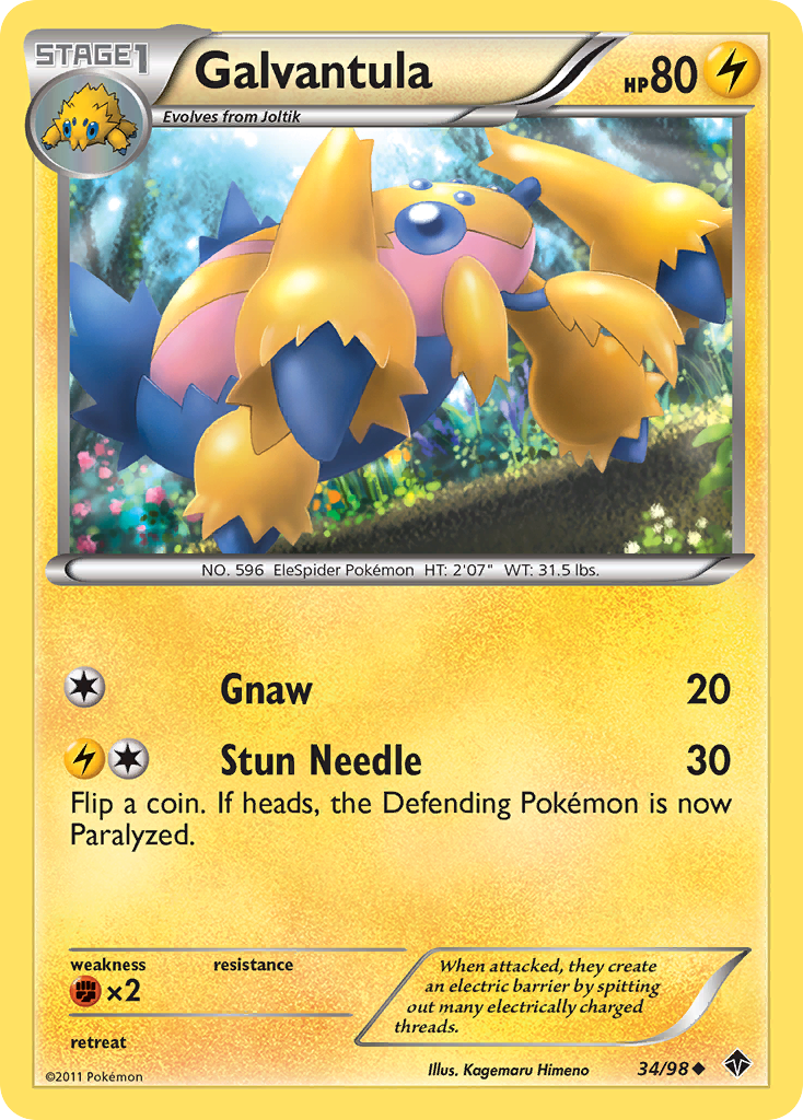 Galvantula (34/98) [Black & White: Emerging Powers] - Card Brawlers | Quebec | Canada | Yu-Gi-Oh!