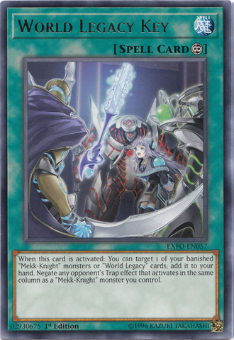 World Legacy Key [EXFO-EN057] Rare - Yu-Gi-Oh! - Card Brawlers | Quebec | Canada |