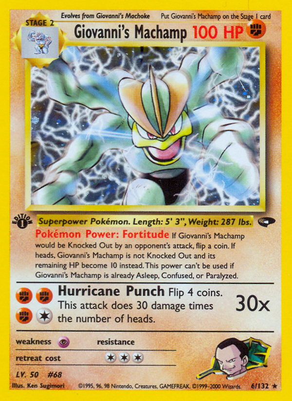 Giovanni's Machamp (6/132) [Gym Challenge 1st Edition] - Card Brawlers | Quebec | Canada | Yu-Gi-Oh!