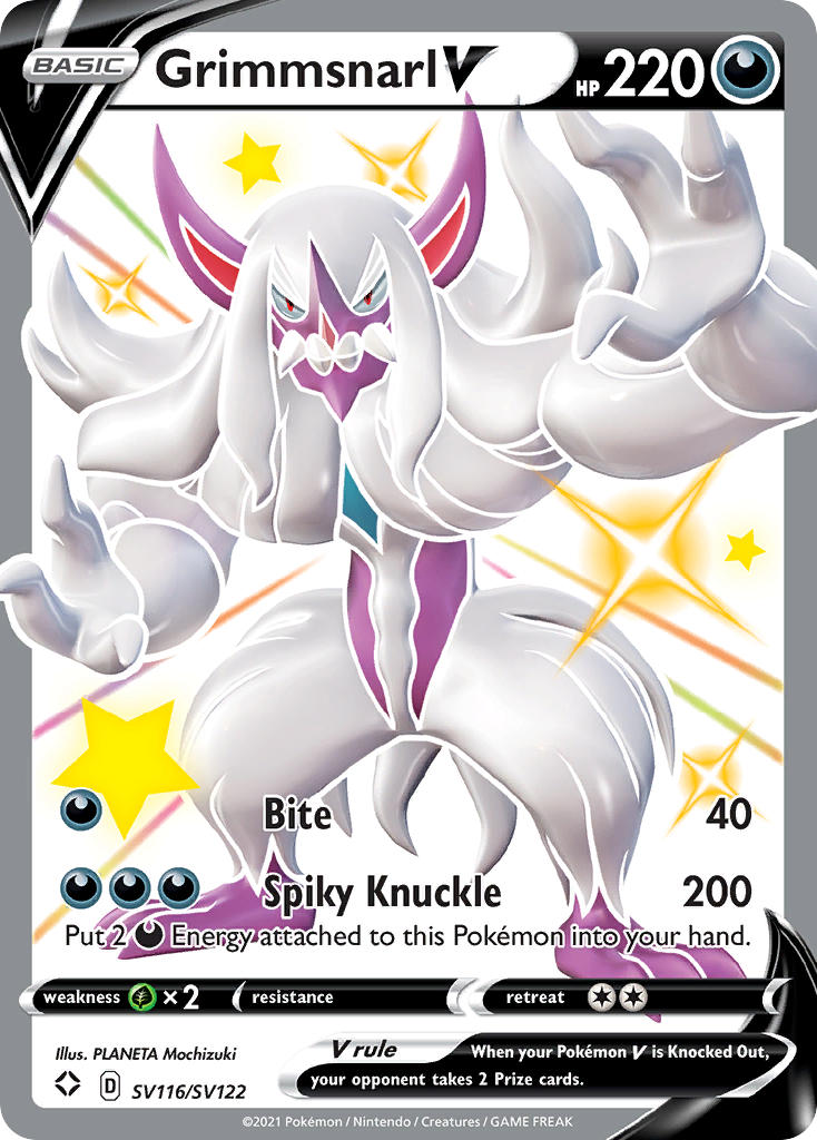Grimmsnarl V (SV116/SV122) [Sword & Shield: Shining Fates] - Card Brawlers | Quebec | Canada | Yu-Gi-Oh!