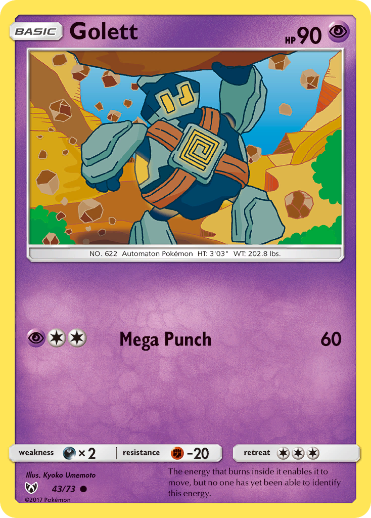 Golett (43/73) [Sun & Moon: Shining Legends] - Card Brawlers | Quebec | Canada | Yu-Gi-Oh!