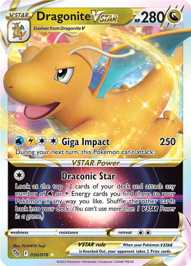 Dragonite VSTAR (050/078) [Pokémon GO] - Card Brawlers | Quebec | Canada | Yu-Gi-Oh!