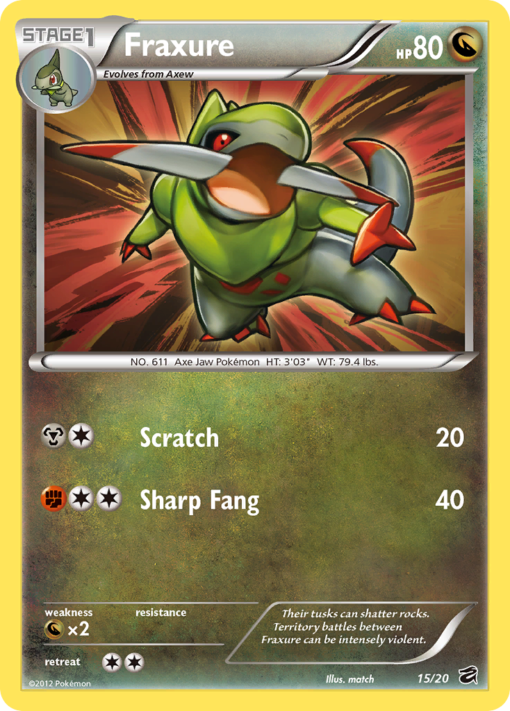 Fraxure (15/20) [Black & White: Dragon Vault] - Card Brawlers | Quebec | Canada | Yu-Gi-Oh!