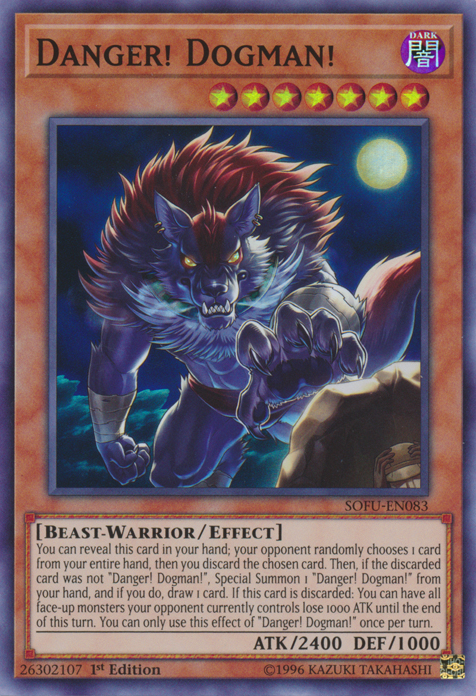 Danger! Dogman! [SOFU-EN083] Super Rare - Yu-Gi-Oh! - Card Brawlers | Quebec | Canada |