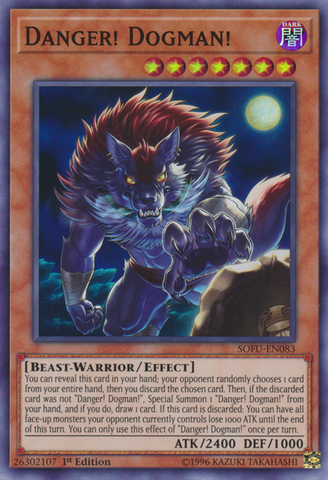 Danger! Dogman! [SOFU-EN083] Super Rare - Yu-Gi-Oh! - Card Brawlers | Quebec | Canada |