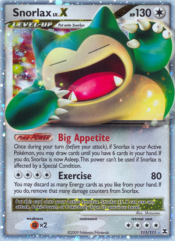Snorlax LV.X (111/111) [Platinum: Rising Rivals] - Card Brawlers | Quebec | Canada | Yu-Gi-Oh!