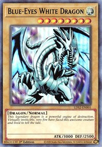 Blue-Eyes White Dragon (Green) [LDS2-EN001] Ultra Rare - Card Brawlers | Quebec | Canada | Yu-Gi-Oh!