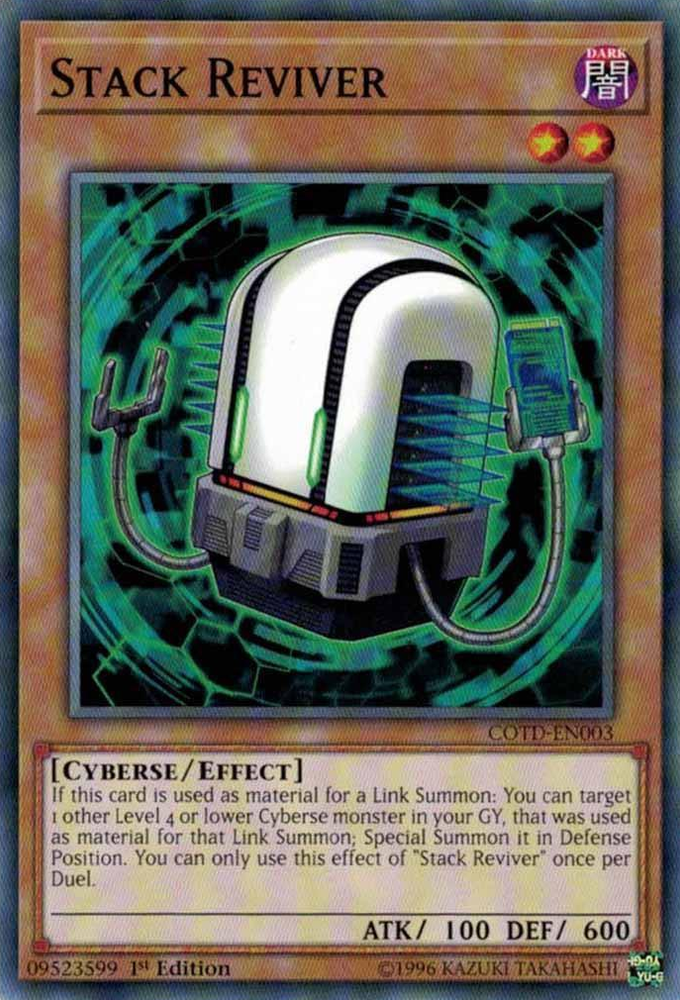 Stack Reviver [COTD-EN003] Common - Yu-Gi-Oh! - Card Brawlers | Quebec | Canada |