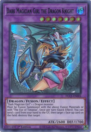 Dark Magician Girl the Dragon Knight (Alternate Art) (Blue) [DLCS-EN006] Ultra Rare - Card Brawlers | Quebec | Canada | Yu-Gi-Oh!