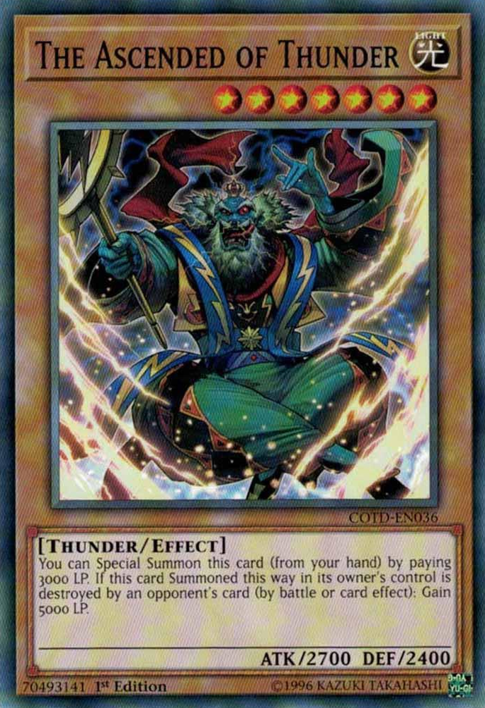 The Ascended of Thunder [COTD-EN036] Short Print - Yu-Gi-Oh! - Card Brawlers | Quebec | Canada |