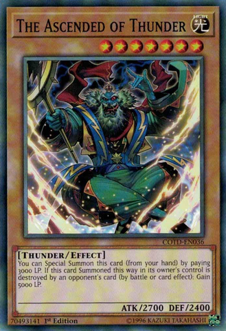 The Ascended of Thunder [COTD-EN036] Short Print - Card Brawlers | Quebec | Canada | Yu-Gi-Oh!