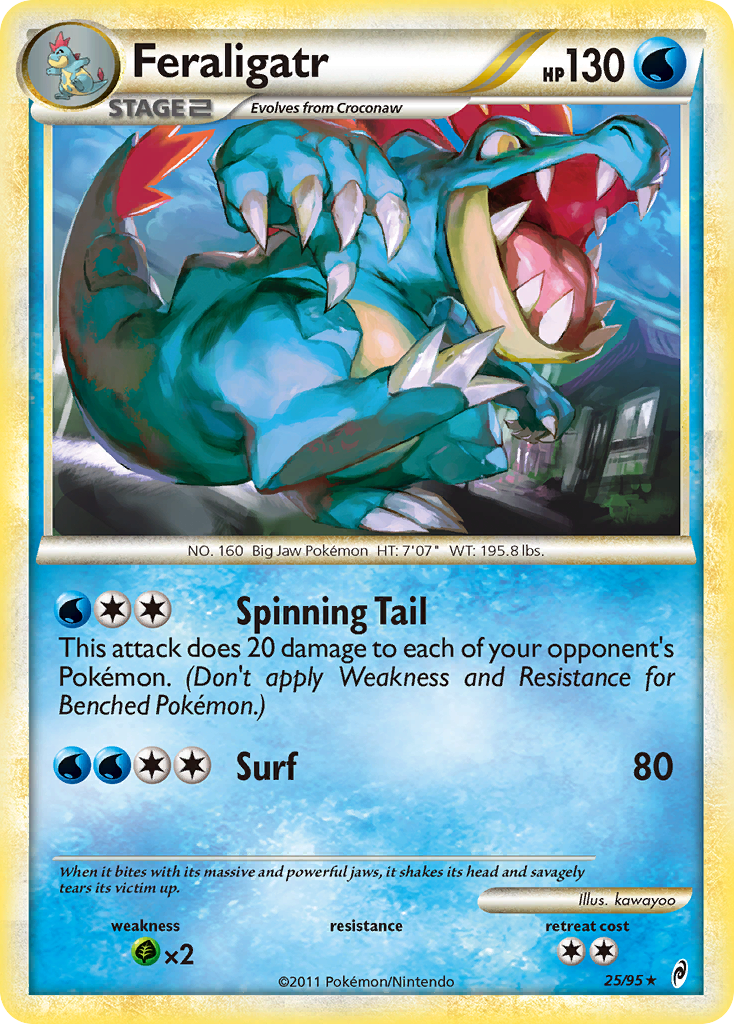 Feraligatr (25/95) [HeartGold & SoulSilver: Call of Legends] - Card Brawlers | Quebec | Canada | Yu-Gi-Oh!