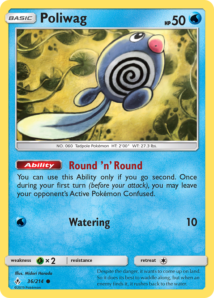 Poliwag (36/214) [Sun & Moon: Unbroken Bonds] - Card Brawlers | Quebec | Canada | Yu-Gi-Oh!