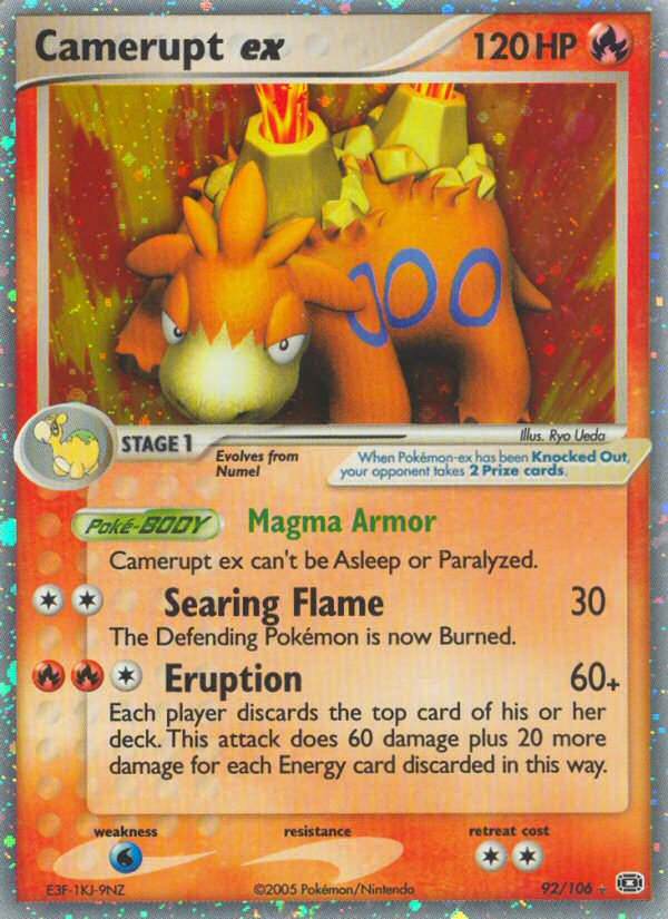 Camerupt ex (92/106) [EX: Emerald] - Card Brawlers | Quebec | Canada | Yu-Gi-Oh!