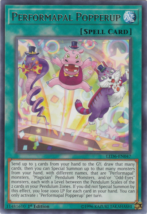 Performapal Popperup [LED6-EN047] Rare - Card Brawlers | Quebec | Canada | Yu-Gi-Oh!