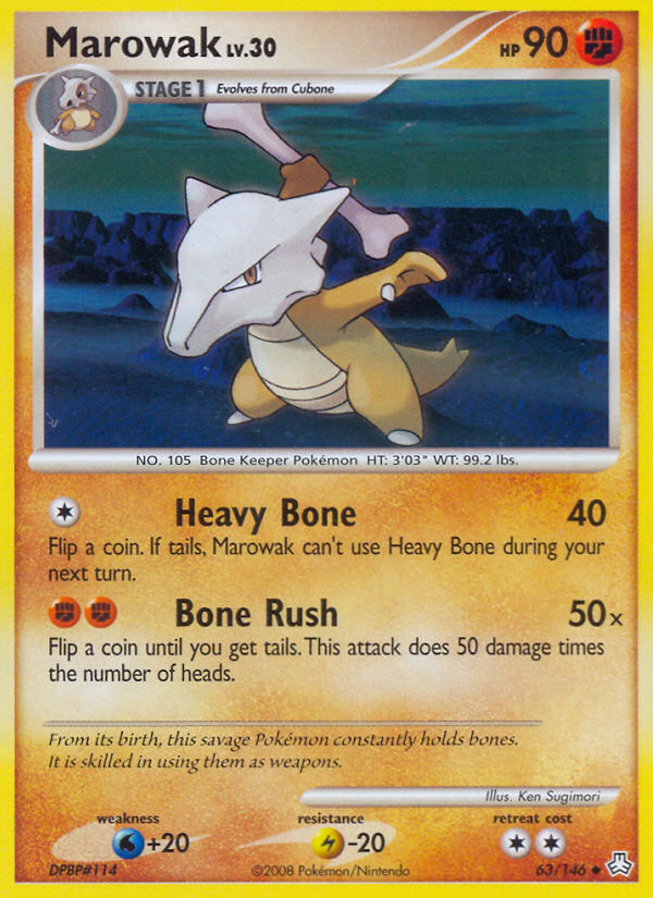 Marowak (63/146) [Diamond & Pearl: Legends Awakened] - Card Brawlers | Quebec | Canada | Yu-Gi-Oh!