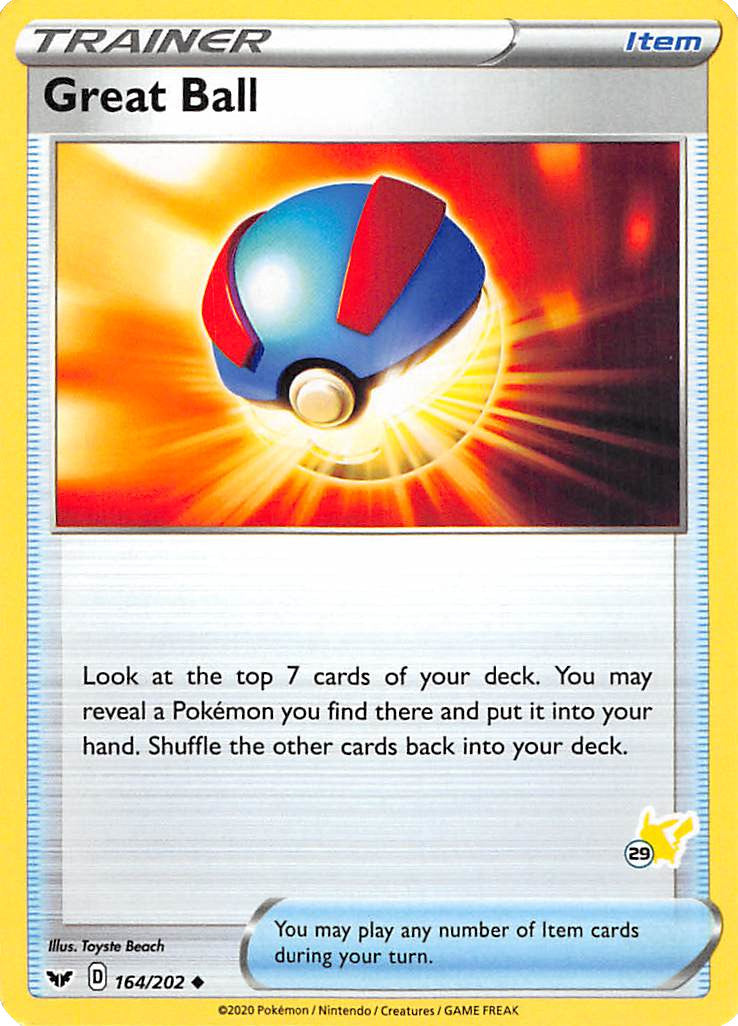 Great Ball (164/202) (Pikachu Stamp #29) [Battle Academy 2022] - Card Brawlers | Quebec | Canada | Yu-Gi-Oh!