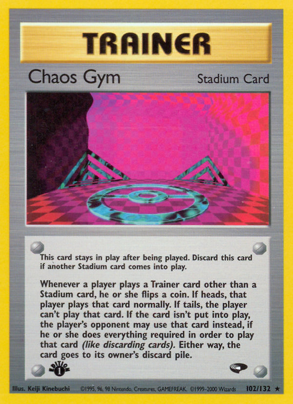 Chaos Gym (102/132) [Gym Challenge 1st Edition] - Card Brawlers | Quebec | Canada | Yu-Gi-Oh!